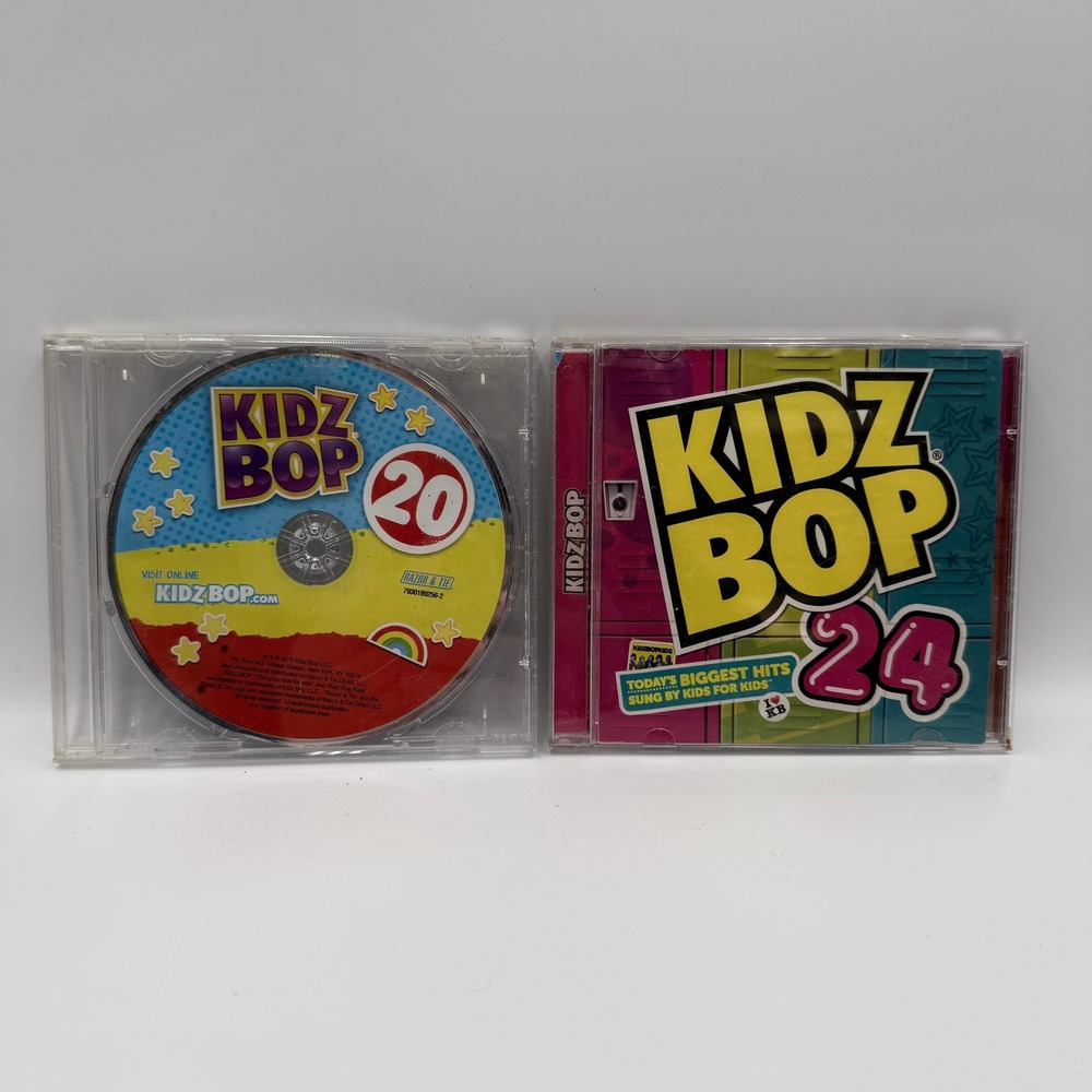 Kidz Bop 20 and Kidz Bop 24 CD Bundle Kids Pop Music Hits Lot of 2
